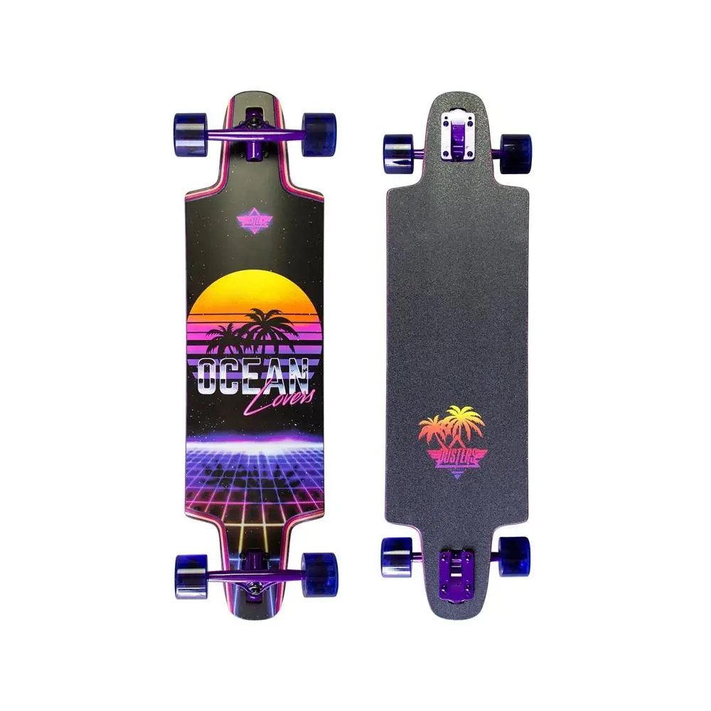 Dusters Ocean Lovers 36″ Purple Longboard 1