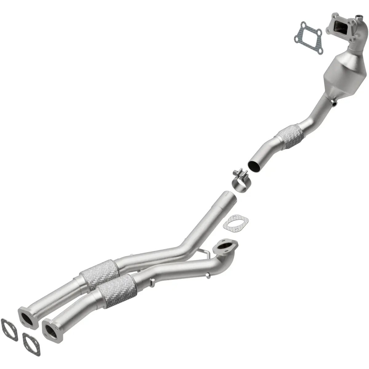 Catalytic Converter With Integrated Exhaust Manifold 1