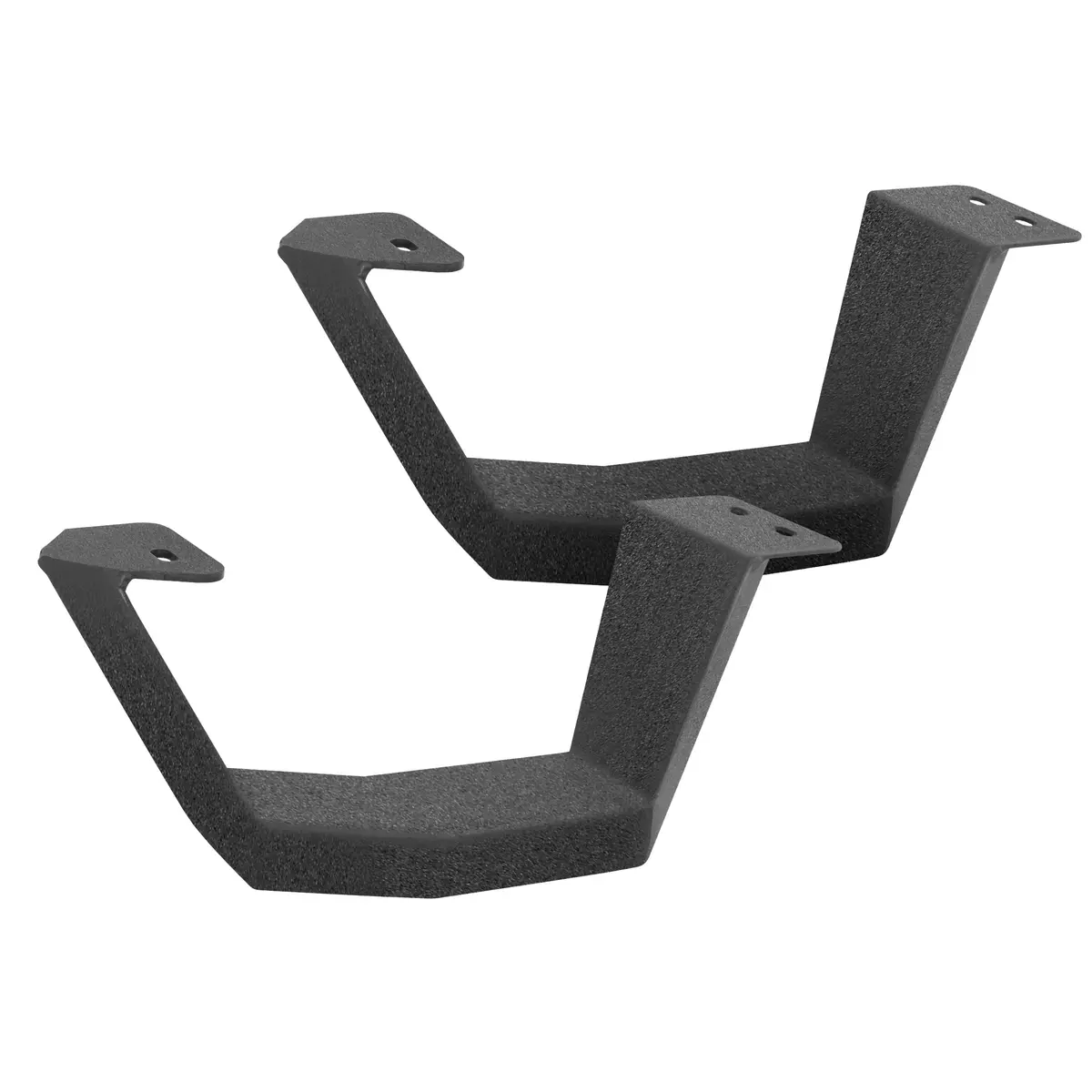 Rb20 Running Boards With Mounting Brackets, 2 Pairs Drop Steps Kit 1