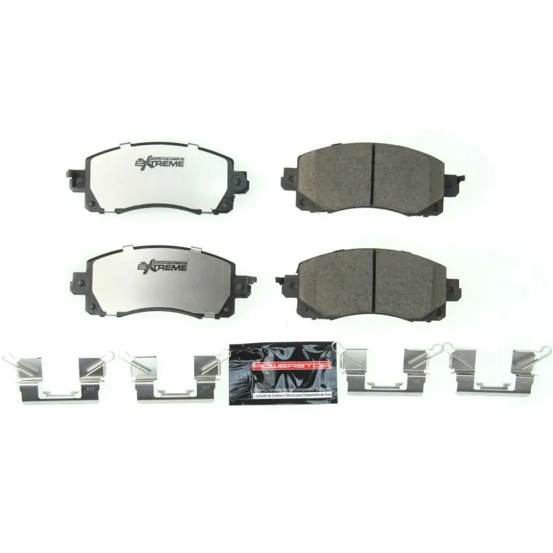 Power Stop 18-19 Subaru Crosstrek Front Z26 Extreme Street Brake Pads W/Hardware 1