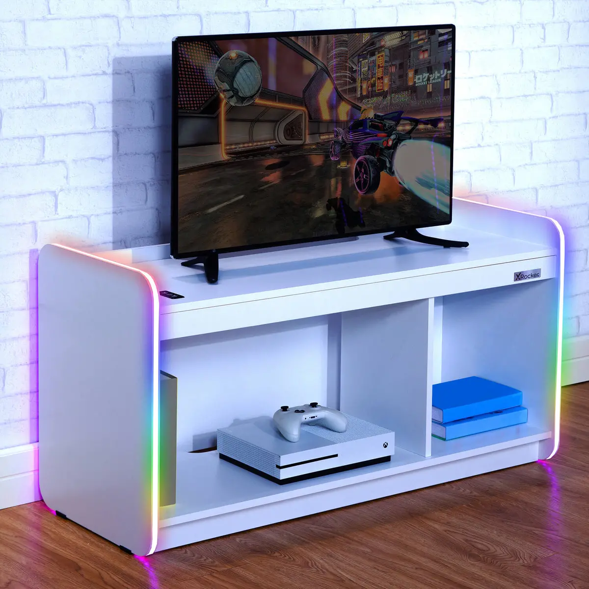 Electra Tv Media Unit With Neo Motion Sync™ App Controlled Led Lights - White 1