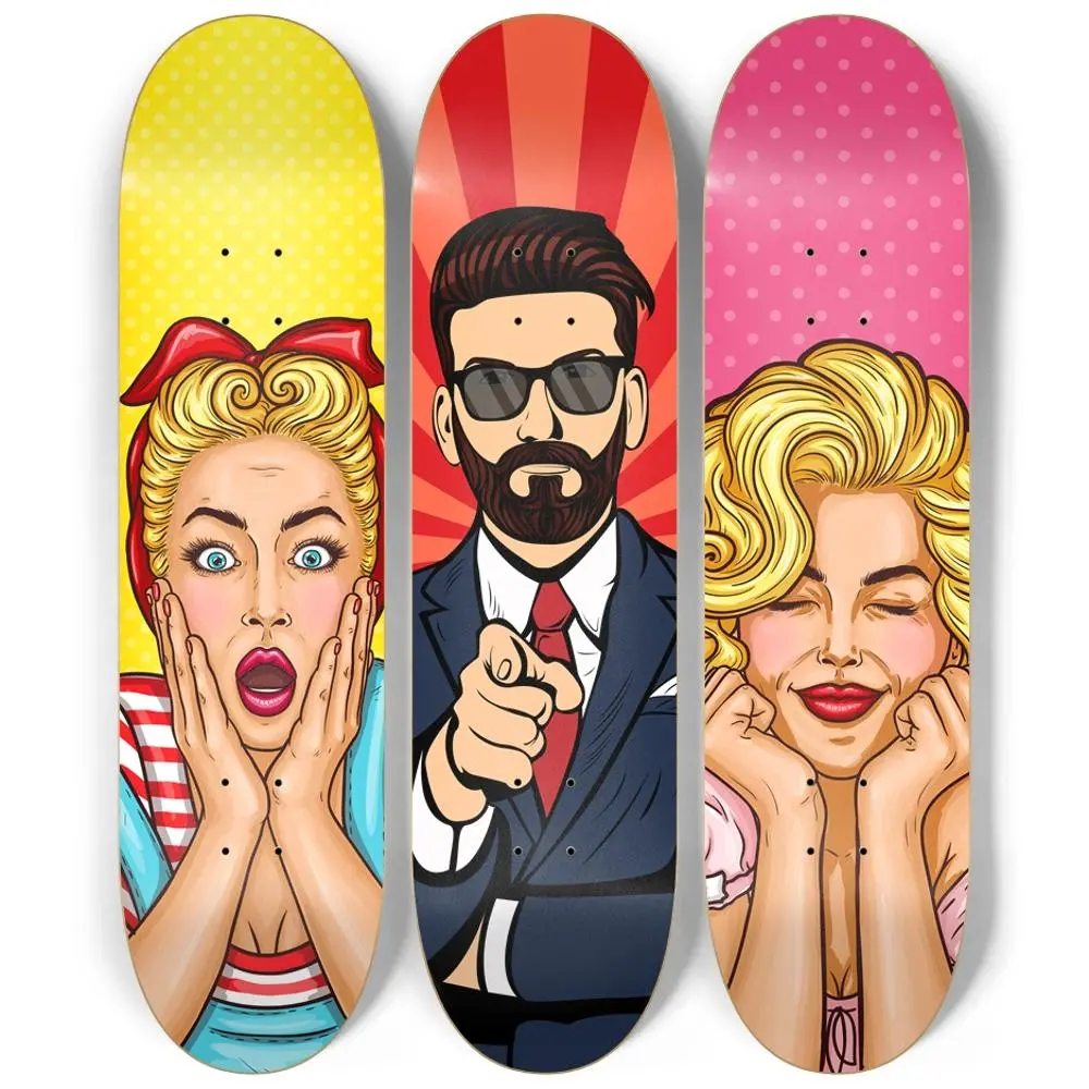 Epic Pop Art Skateboard Wall Art 1