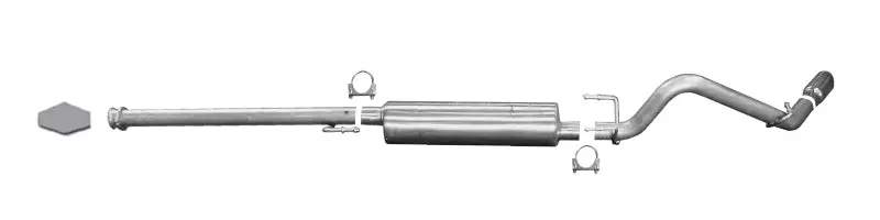 Gibson 05-13 Toyota Tacoma Base 4.0L 2.5In Cat-Back Single Exhaust - Stainless 1