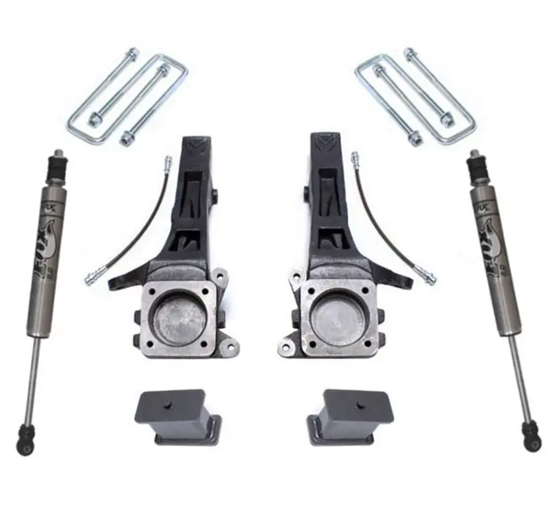Maxtrac 05-18 Toyota Tacoma 2Wd 6 Lug 4In/2In Maxpro Elite Spindle Lift Kit W/Fox Shocks 1