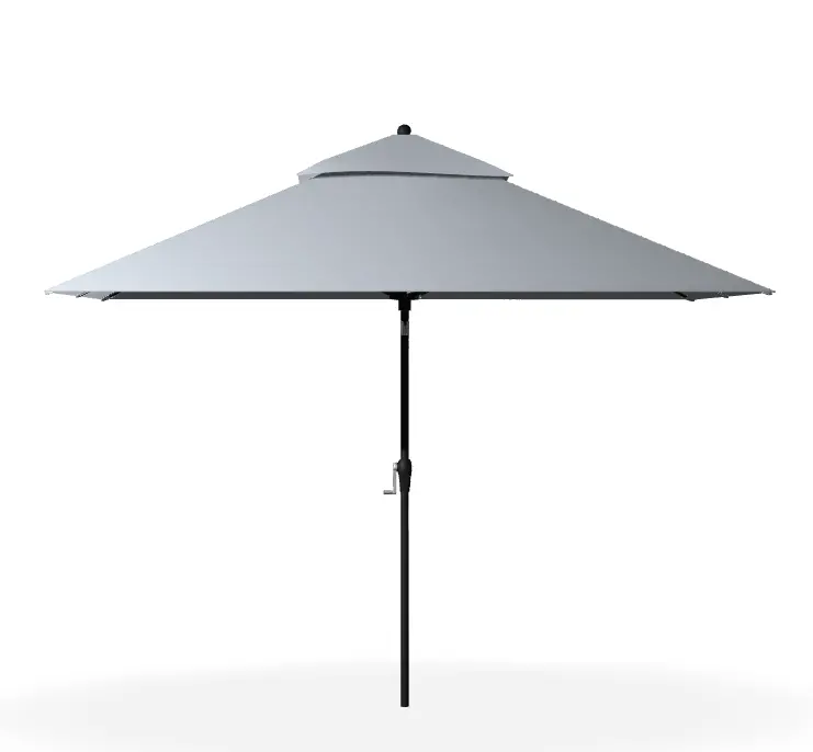 Monterrey 8X10 Rectangular Market Aluminum Umbrella With Crank Lift Auto Tilt - 876Fma-R 1