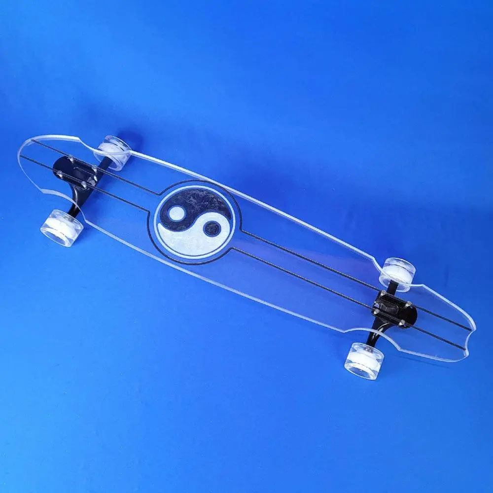 Ghost Yin Yang Resin 40" Wheel Cut Longboard 1