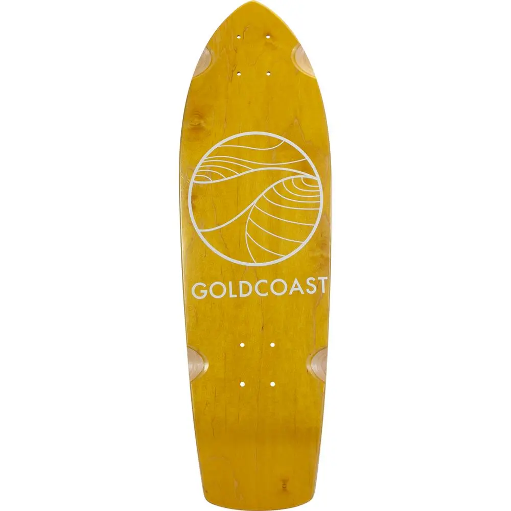 Goldcoast Classic Golden 28" Cruiser Longboard Deck 1