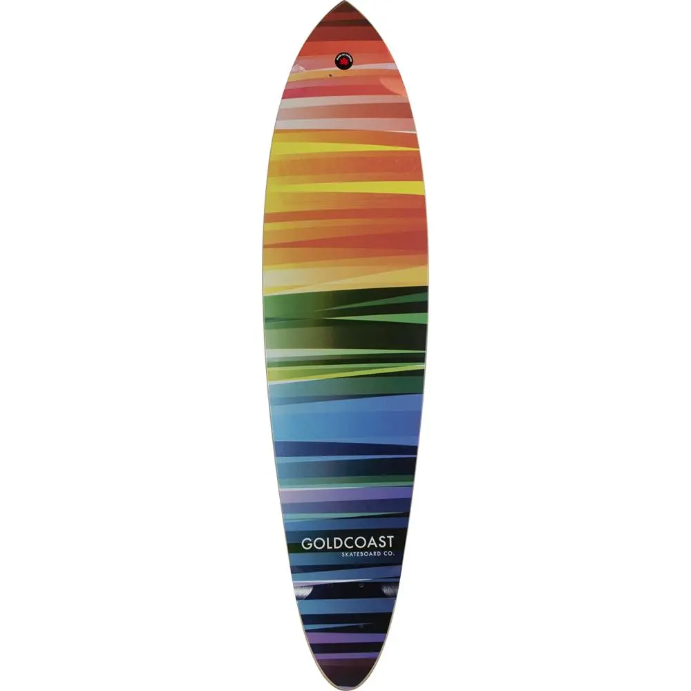 Goldcoast Rainbow Wrap 37" Pintail Longboard Deck 1