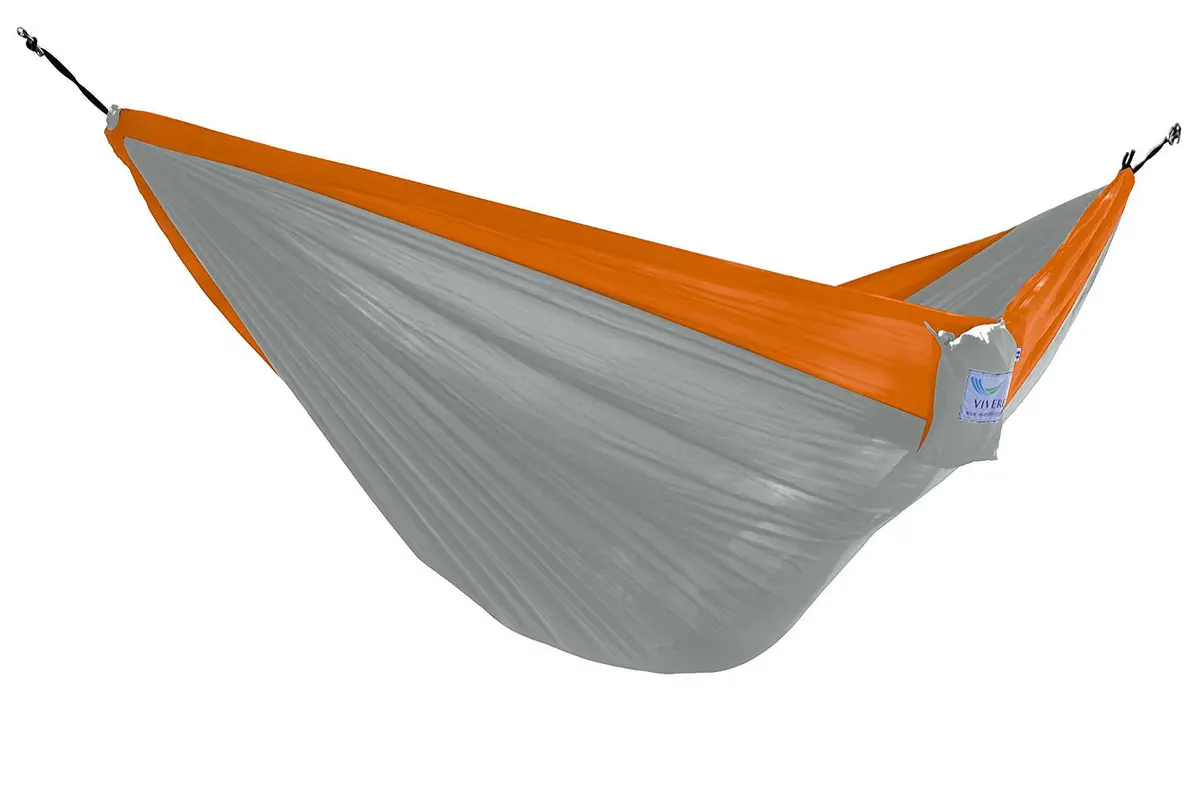 Parachute Hammock - Single (Grey/Orange) 1