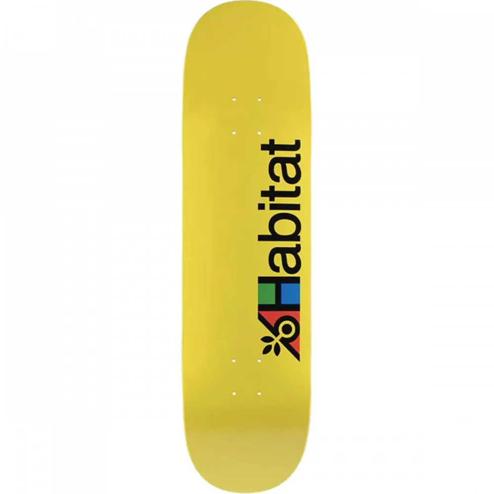 Habitat Transit 8.5" Yellow Skateboard Deck 1