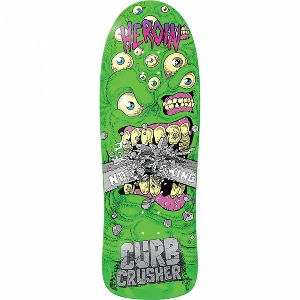Heroin Curb Crusher Chomp 10.25" Skateboard Deck 1