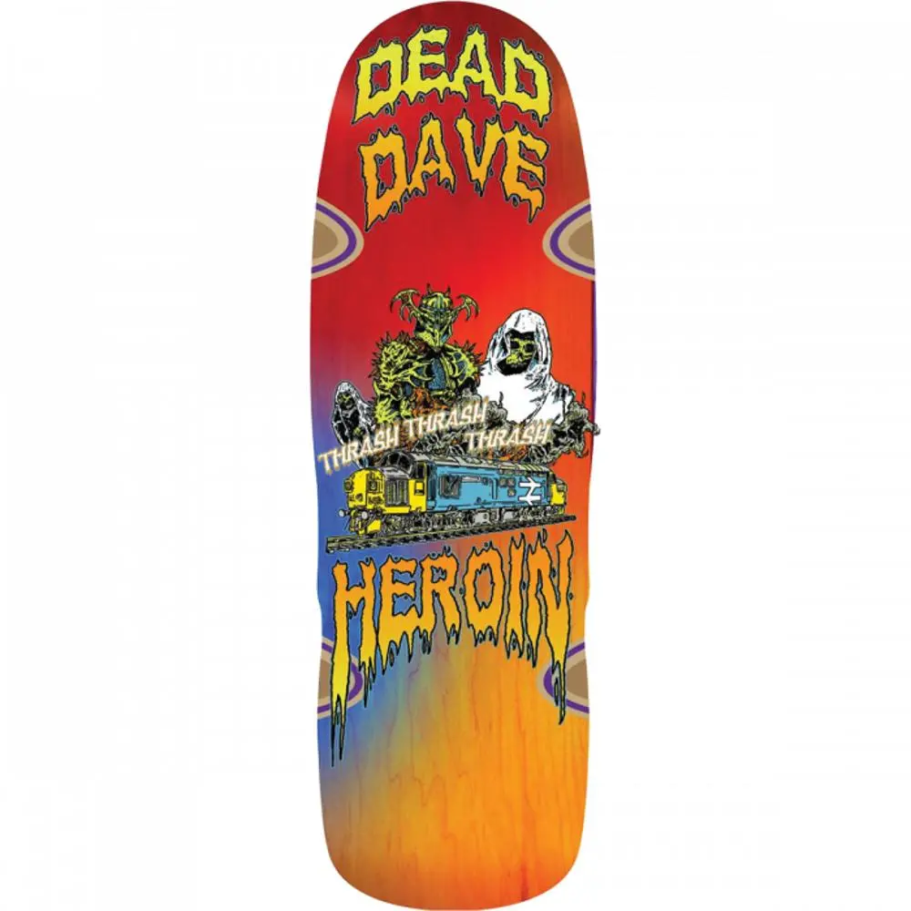 Heroin Dead Dave Ghost Train 10" Skateboard Deck 1