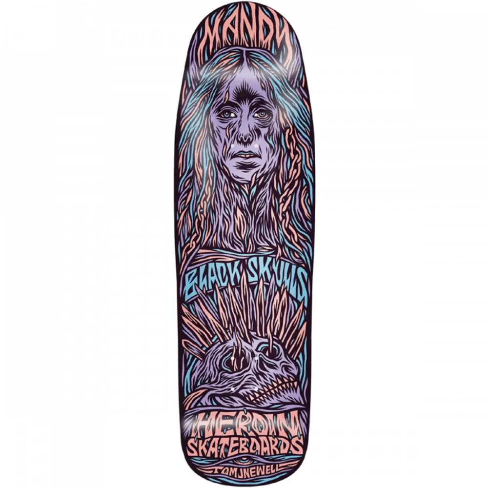 Heroin Mandy X Newell 9.25" Skateboard Deck 1