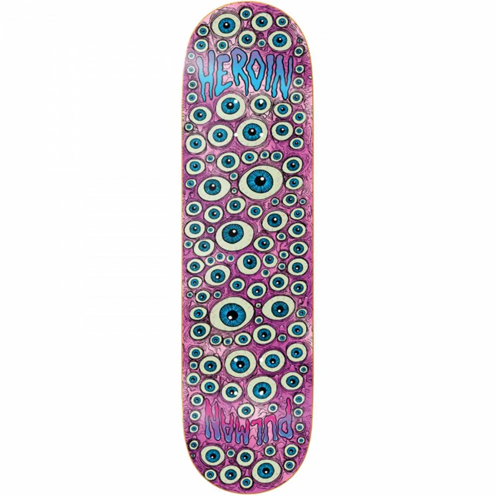 Heroin Pulman Eyes 8.5" Skateboard Deck 1