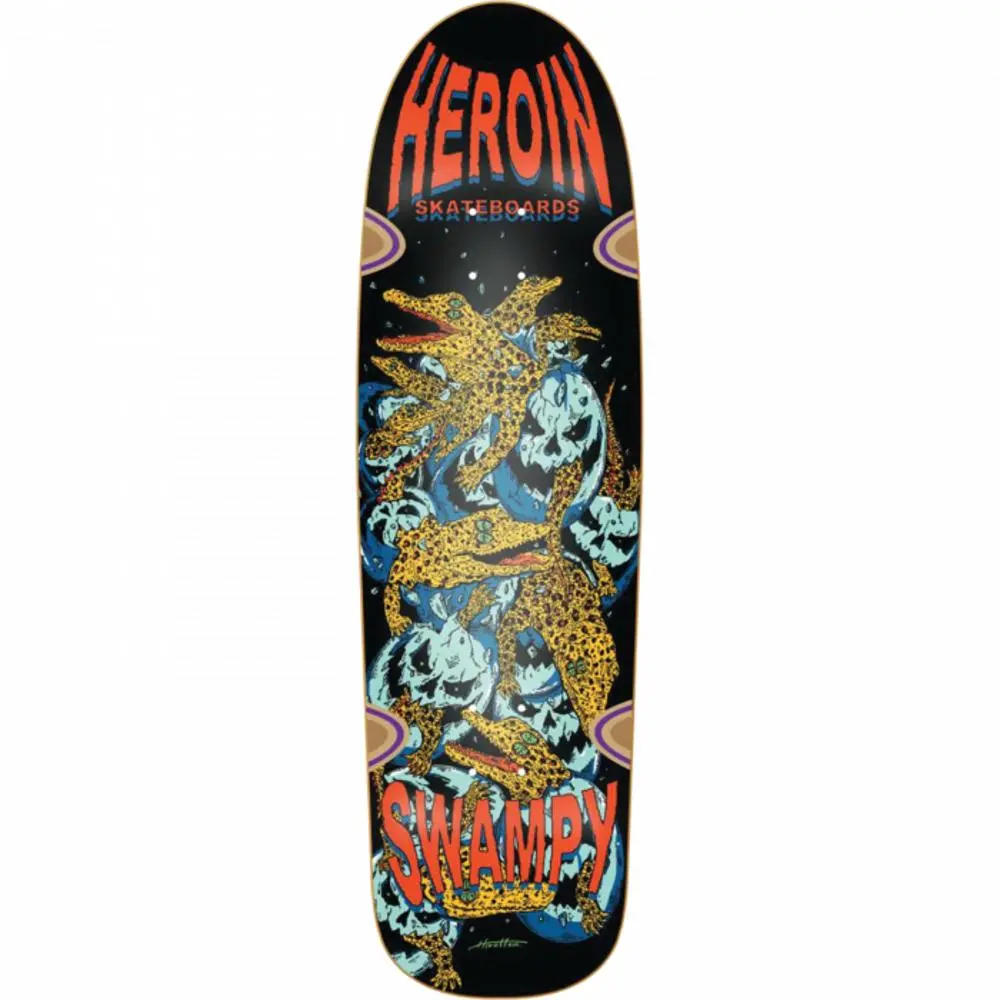Heroin Swampy Gators 9.12" Skateboard Deck 1