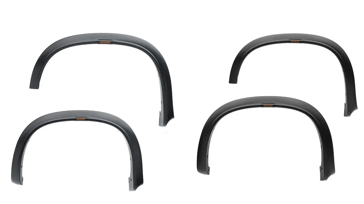 Rvl Fender Flares Black Smooth Finish 4-Piece Set 1