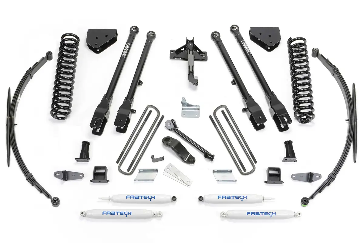 8" 4Link Sys W/Coils & Rr Lf Sprngs & Perf Shks 2008-16 Ford F250/350 4Wd. 1