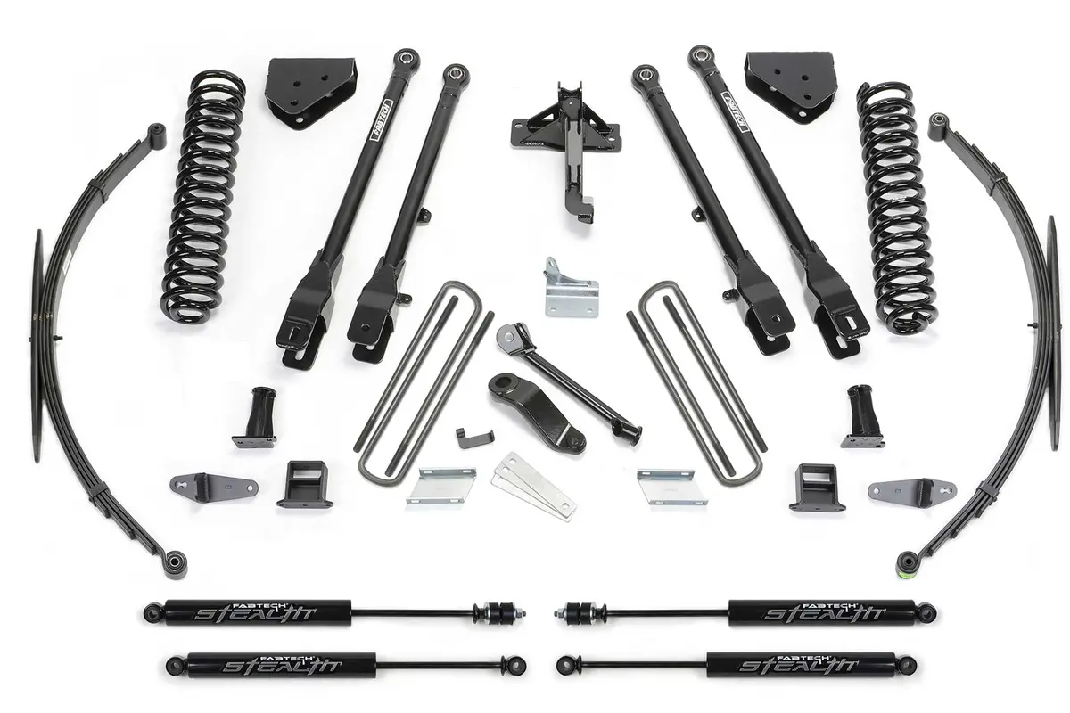 8" 4Link Sys W/Coils & Rr Lf Sprngs & Stealth 2008-16 Ford F250/350 4Wd. 1