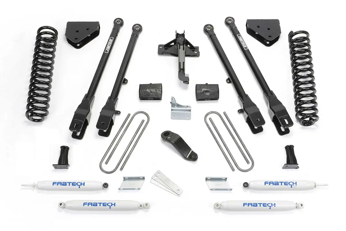 6" 4Link Sys W/Coils & Perf Shks 2008-16 Ford F350/450 4Wd 8 Lug. 1