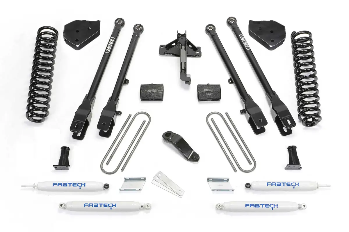 4" 4Link Sys W/Coils & Perf Shks 17-21 Ford F250/F350 4Wd Gas. 1
