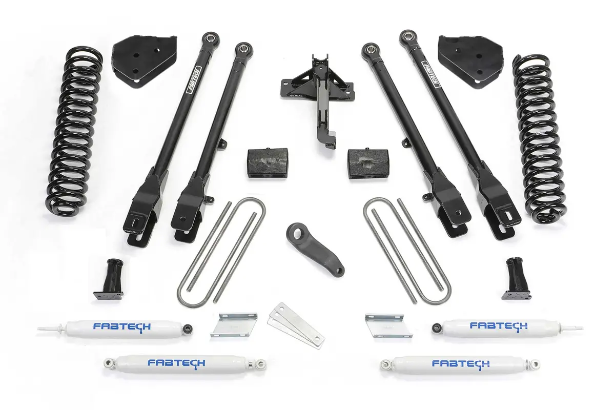 6" 4Link Sys W/Coils & Perf Shks 17-21 Ford F250/F350 4Wd Gas. 1