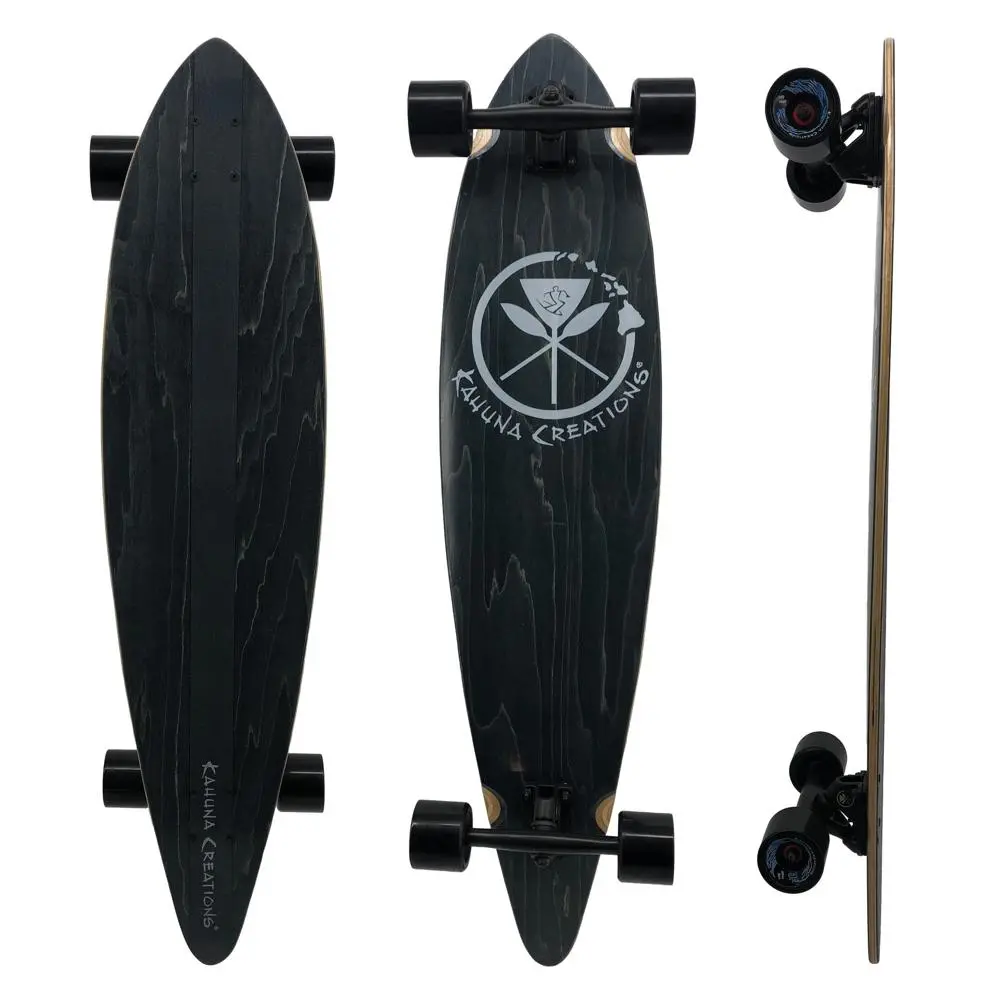 Kahuna Hele Black 40" Longboard Deck 1
