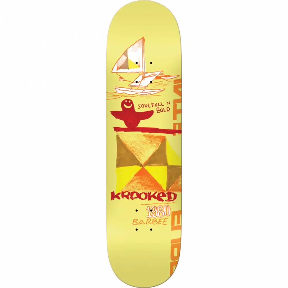 Krooked Barbee Soulful 8.5" Skateboard Deck 1