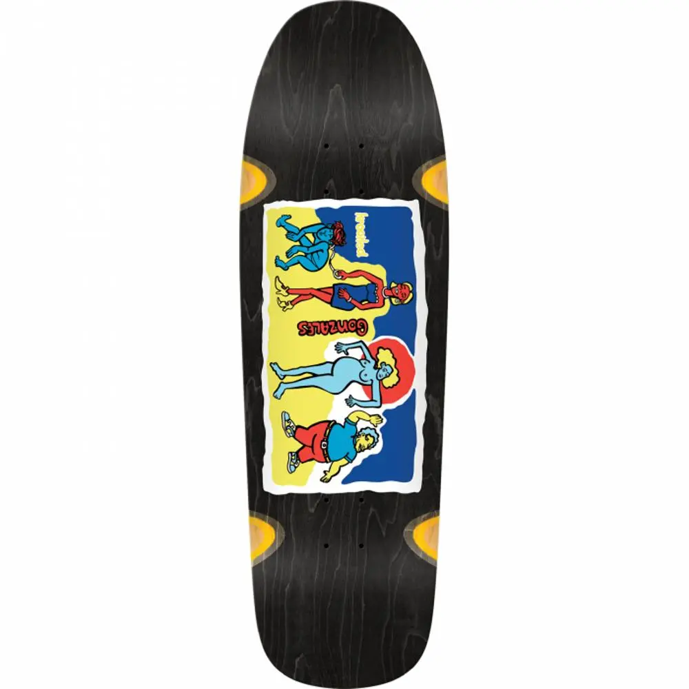Krooked Gonz Family Affair 9.8" Black Wheel Wells Skateboard Deck 1