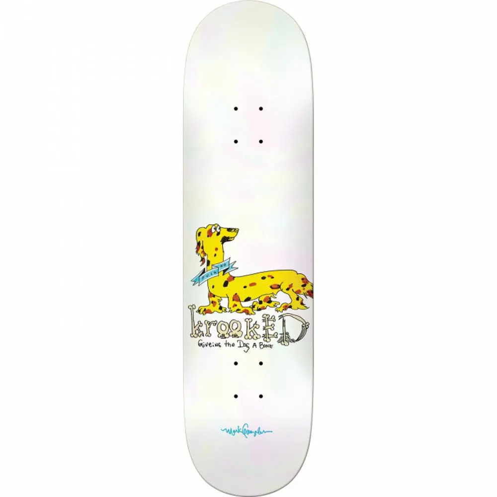 Krooked Gonzales Dachshund 8.62" Skateboard Deck 1