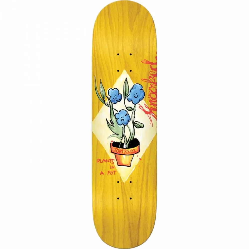 Krooked Knox Blue Flowers 8.5" Skateboard Deck 1