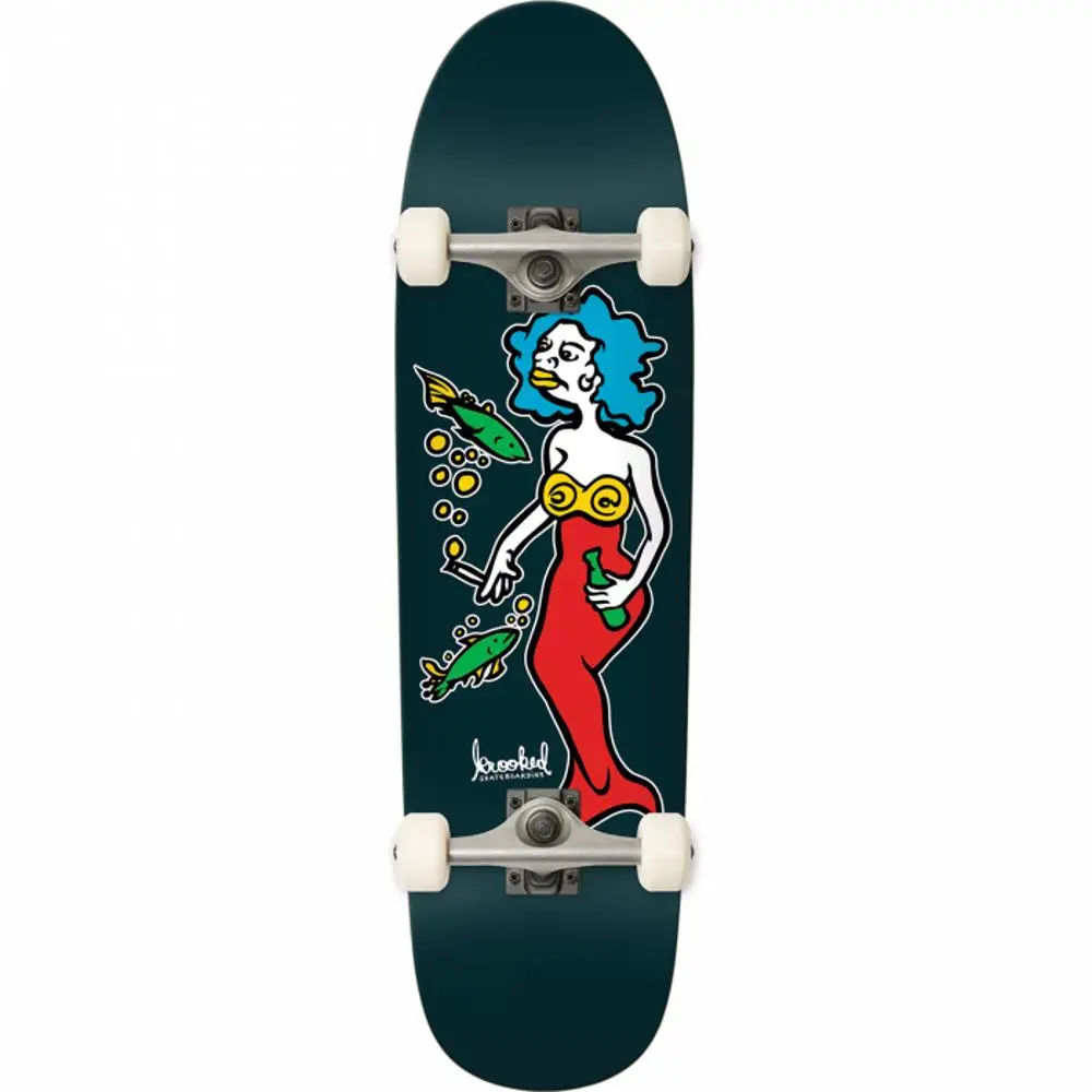 Krooked Mermaid Shaped 8.88" Skateboard 1