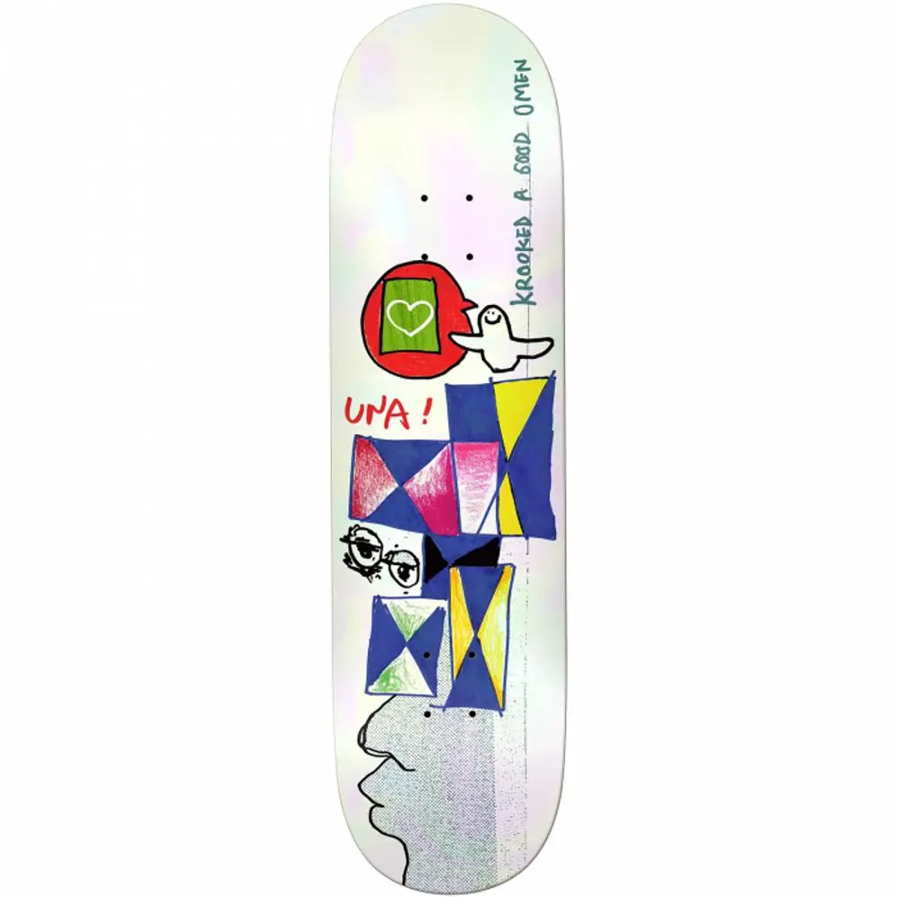 Krooked Una Farrar Omen 8.06" Skateboard Deck 1