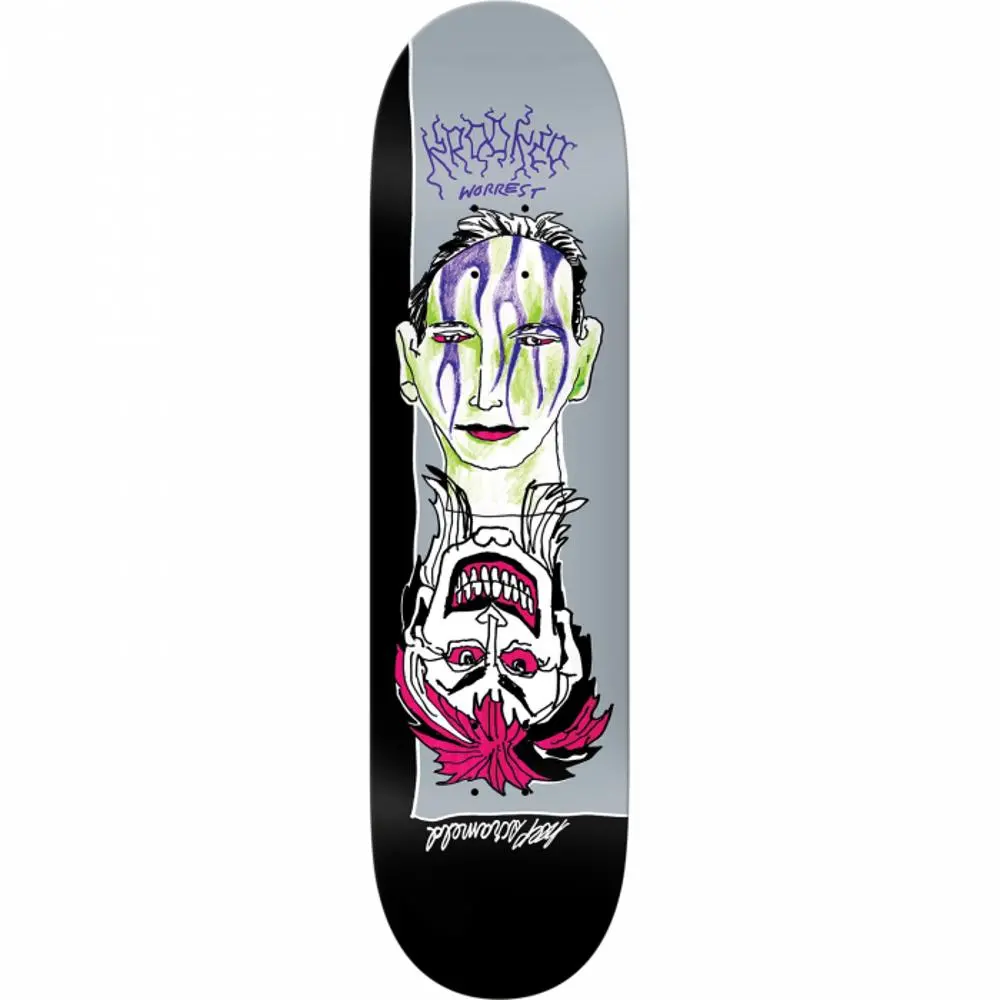Krooked Worrest Satans Service 8.3" Slick Skateboard Deck 1