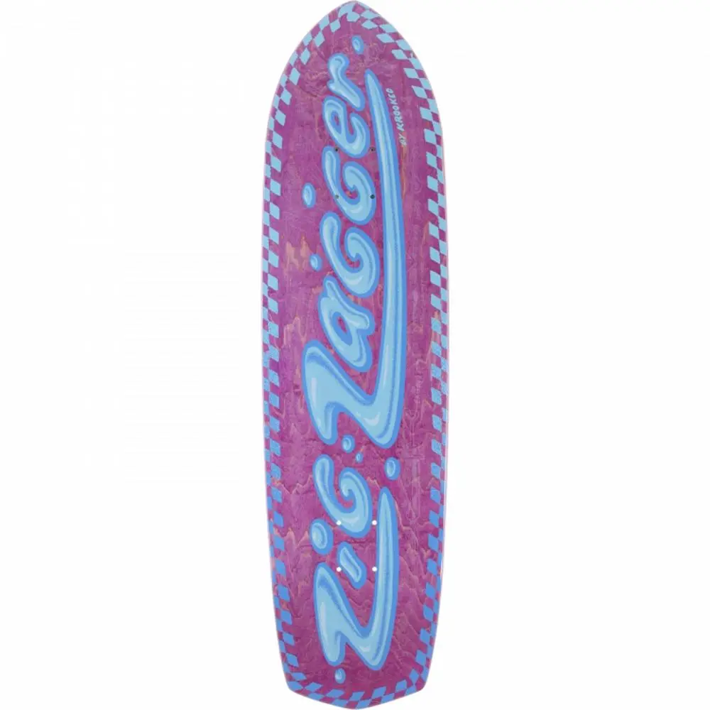 Krooked Zig Zagger Guest 32.38" Cruiser Skateboard Deck 1