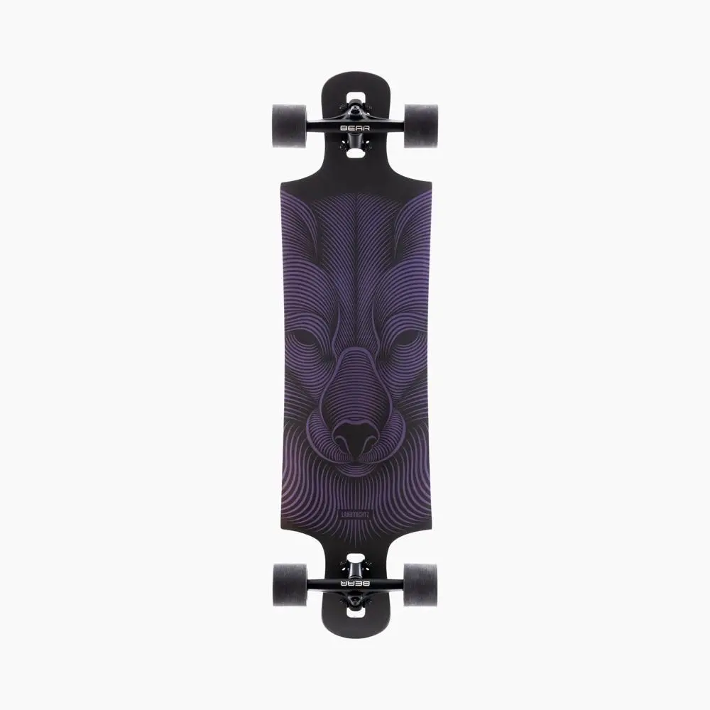 Landyachtz Drop Hammer Night Fox 36.5" Drop Through Longboard - Black 1