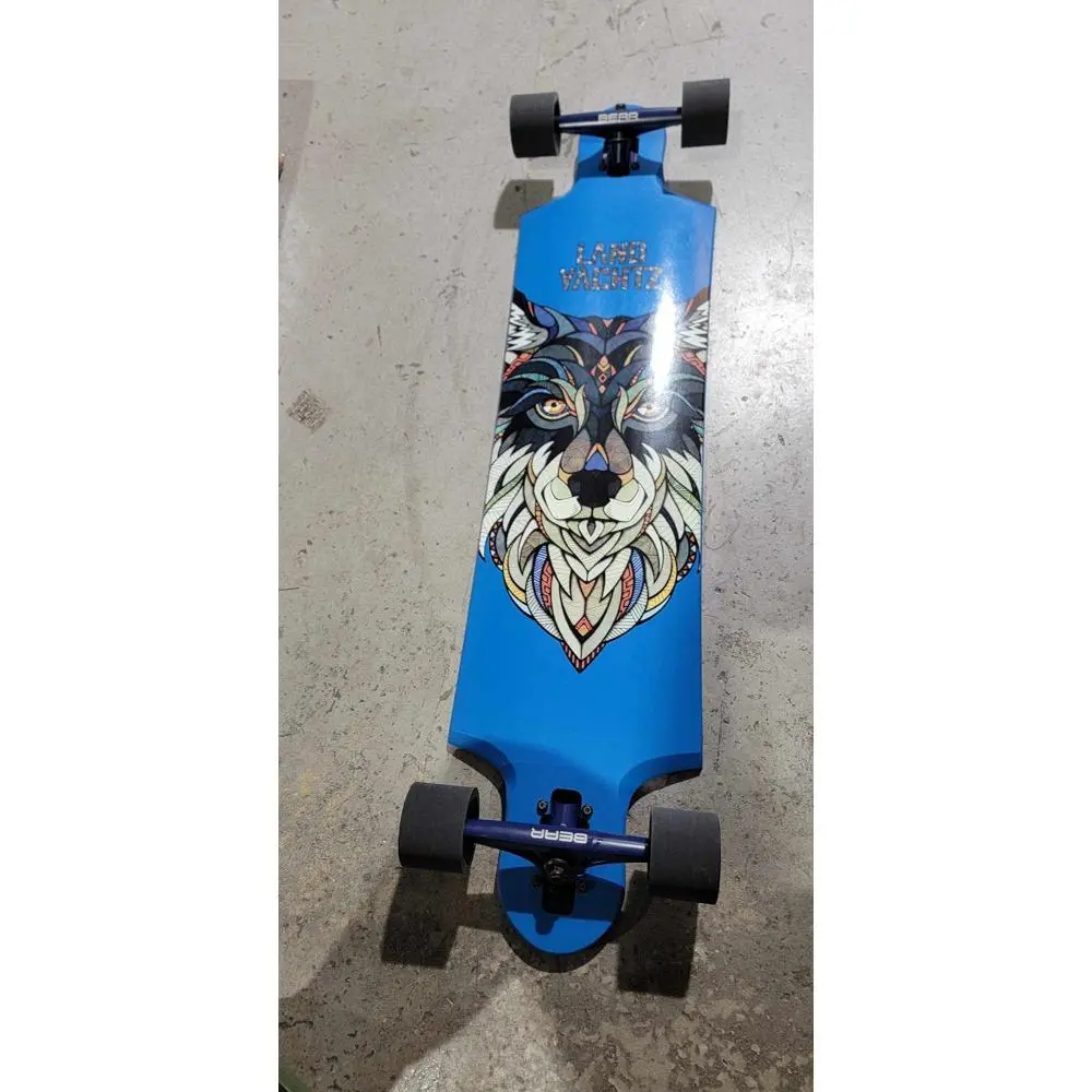 Landyachtz Nine Two Five Wolf 40"Drop Through Longboard - Blue - Limited Edition 1
