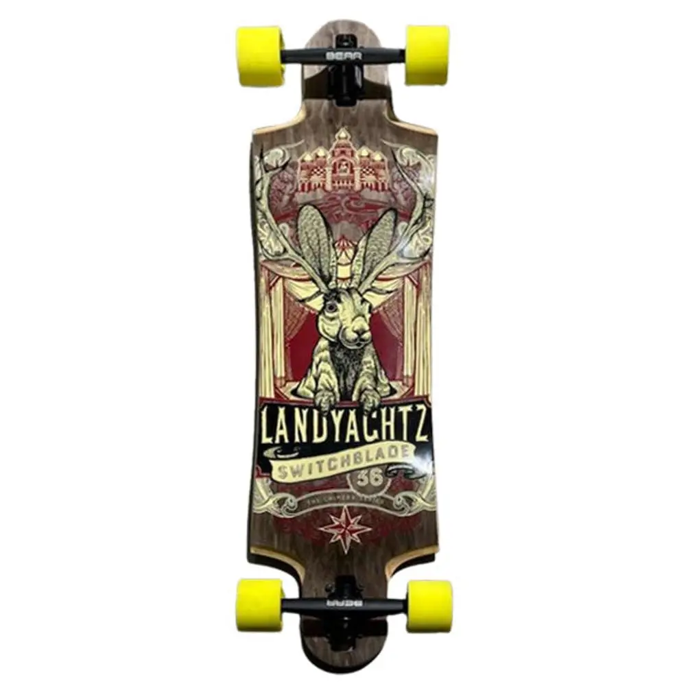 Landyachtz Switchblade 36" Jackalope Drop Through Longboard 1