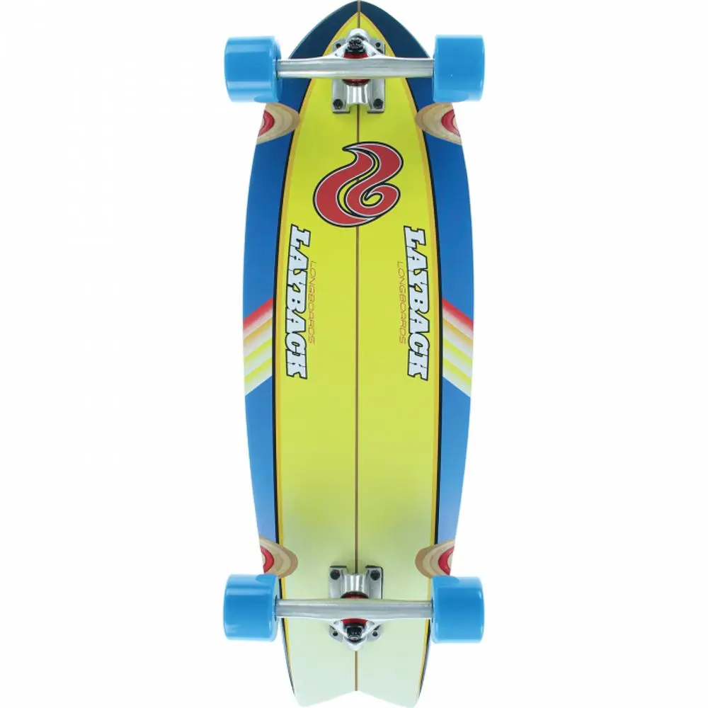 Layback South Swell Cruiser 30" Yellow/Blue Cruiser 1