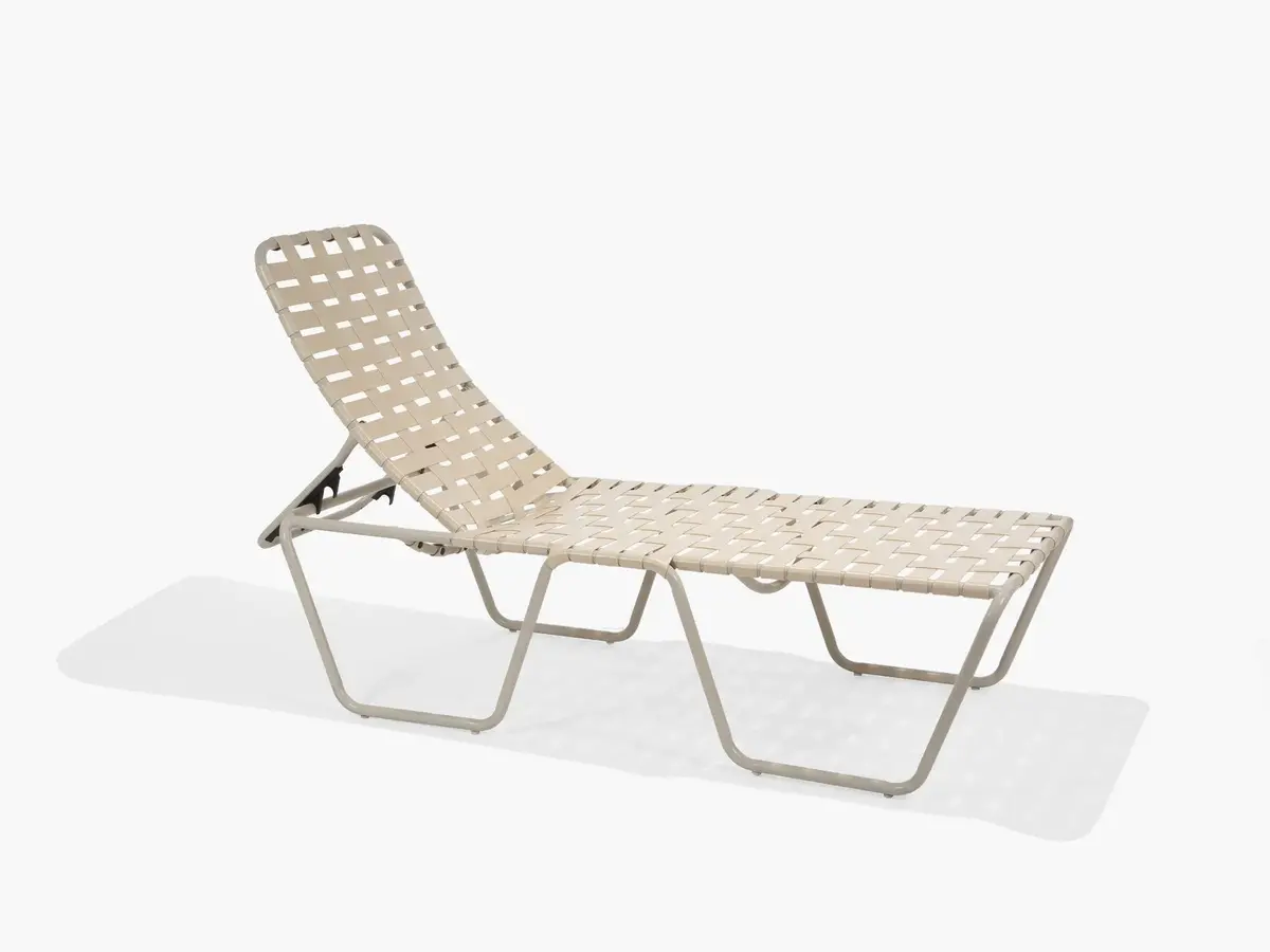 Oasis Elevated Crossweave Stacking Chaise Lounge (Ada Compliant) 1