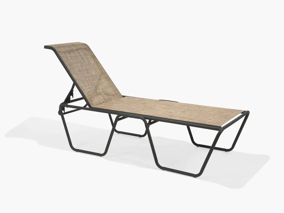 Oasis Sling Elevated Stacking Sling Chaise Lounge (Ada) 1