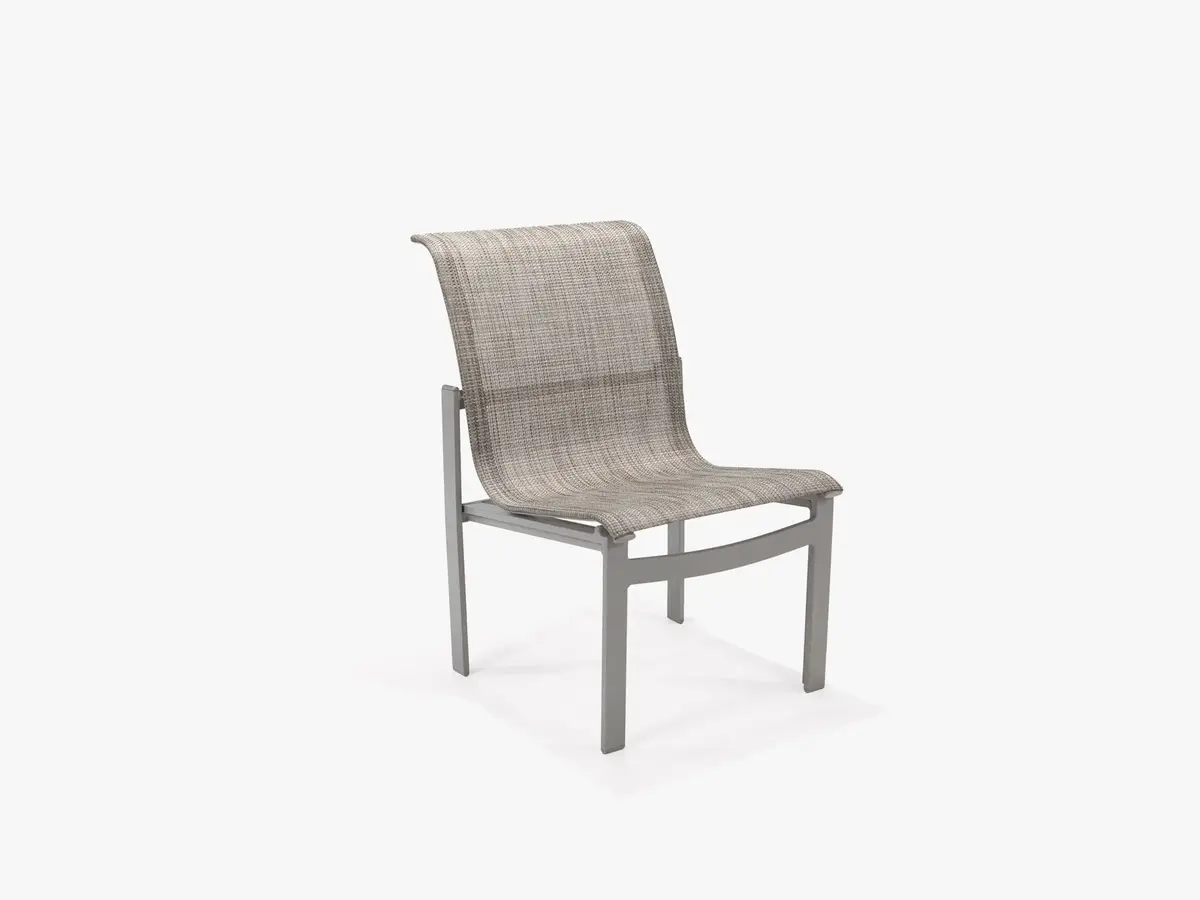 Meza Nesting Dining Chair Sling Seat Without Arms 1