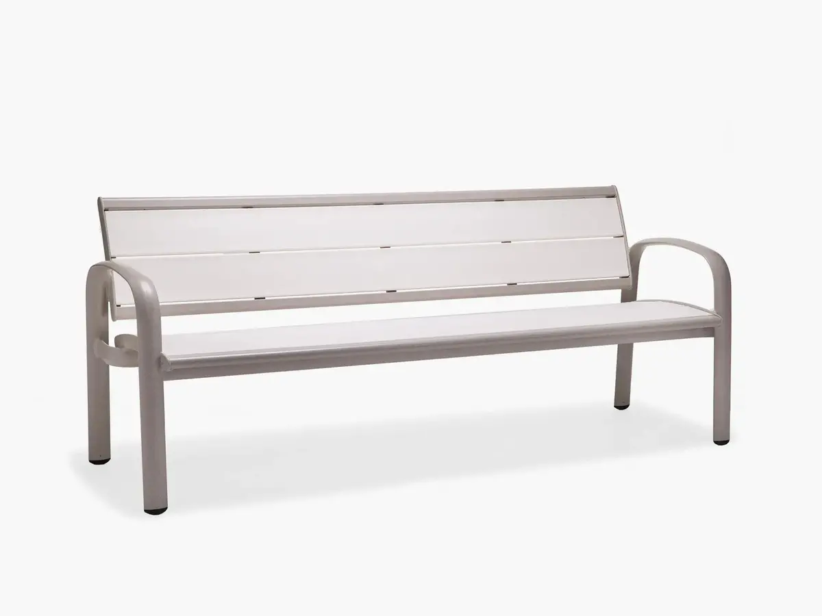 Seascape 6' Bench With Back And Arms 4-Leg - Portable 1