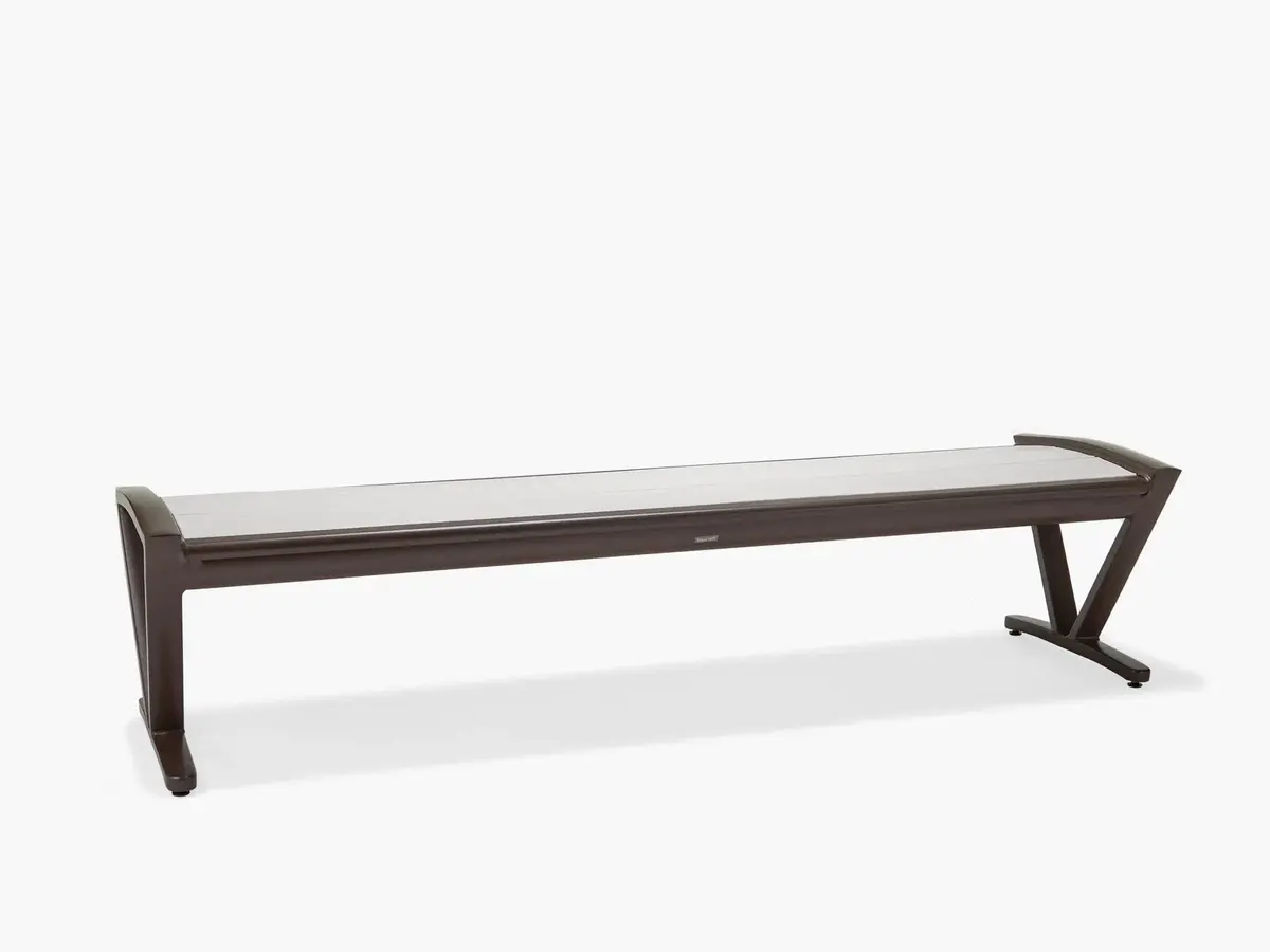 Seascape 6' Bench Without Back Portable- Triangular Arms 1