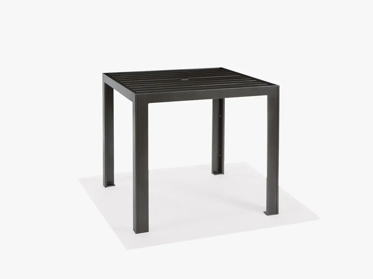 Meza 36" Square Balcony Height Table With Hole 1