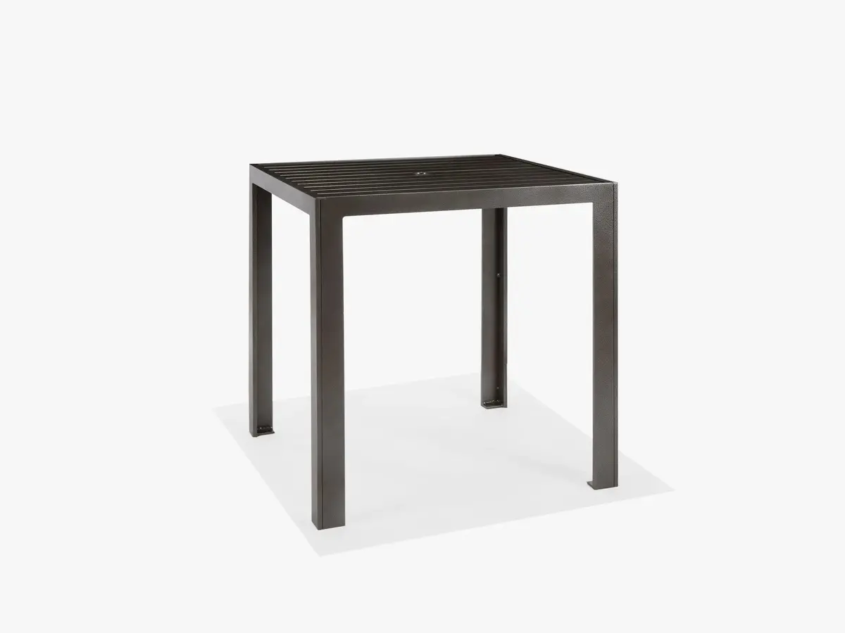 Meza 36" Square Bar Height Table With Hole 1