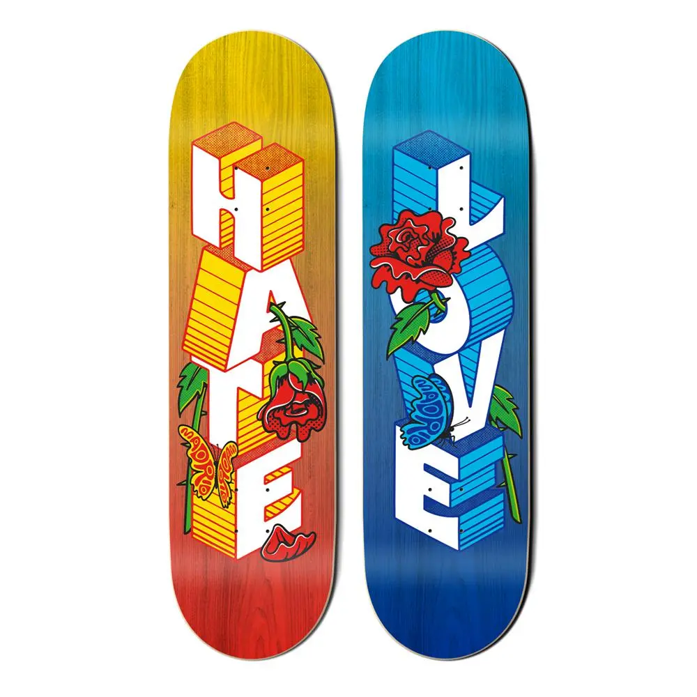 Madrid Mark Ward Love, Hate, Just Skate 8.25" Skateboard - Hate 1