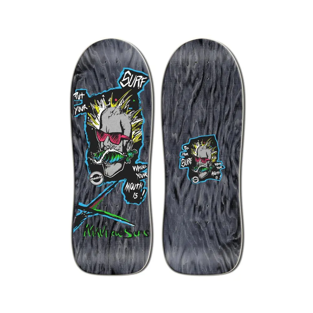 Madrid Maui And Sons Surfmouth 30" Skateboard Cruiser Deck 1