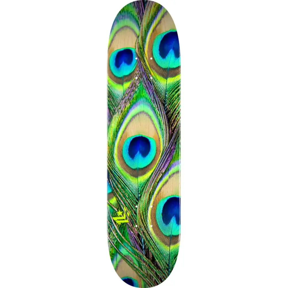 Mini Logo Peacock Feather 7.5" Skateboard Deck 1