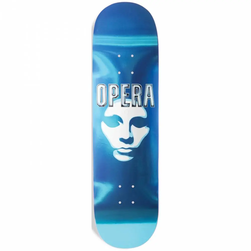 Opera Mask Logo 8.5" Blue Skateboard Deck 1