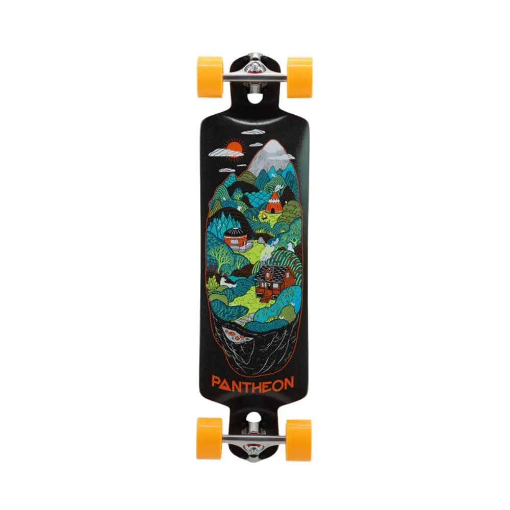 Pantheon Carbon Trip “Indian Hills” 33.25" Drop Through Longboard 1
